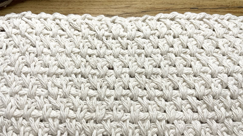 Moss Stitch Häkelmuster