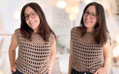 Einfaches Shirt häkeln mit Lochmuster